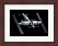 Framed Chinese Space Station Tiangong 2022, Complete View