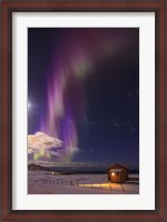 Framed Northern Lights Above Flakstad Beach, Norway