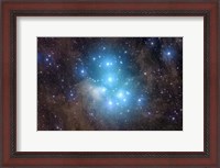 Framed Messier 45, the Pleiades