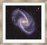 Framed NGC 1365, Double-Barred Spiral Galaxy in the Constellation Fornax