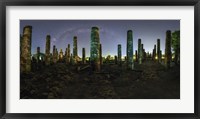 Framed Panorama View of Wat Mahathat With Milky Way Visible in Sky, Thailand