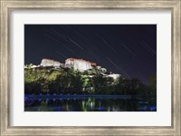 Framed Star Trails Above the Potala Palace, a World Heritage Site in Tibet, China