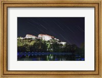 Framed Star Trails Above the Potala Palace, a World Heritage Site in Tibet, China
