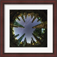 Framed 360 Degree Panorama View of Wat Mahathat With Milky Way