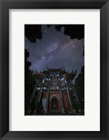 Framed Milky Way Appears Above An Ancient Temple