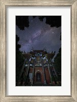 Framed Milky Way Appears Above An Ancient Temple