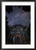 Framed Milky Way Appears Above An Ancient Temple