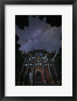 Framed Milky Way Appears Above An Ancient Temple