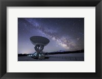 Framed Milky Way Rises Above a Radio Telescope at the Nanshan Observatory, China