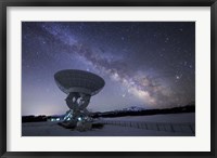 Framed Milky Way Rises Above a Radio Telescope at the Nanshan Observatory, China