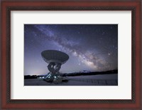 Framed Milky Way Rises Above a Radio Telescope at the Nanshan Observatory, China