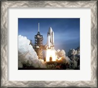 Framed First Launch of Space Shuttle Columbia On April 12, 1981