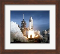 Framed First Launch of Space Shuttle Columbia On April 12, 1981
