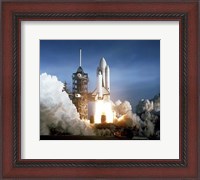 Framed First Launch of Space Shuttle Columbia On April 12, 1981