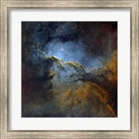 Framed Fighting Dragons Nebula, NGC 6188, in the Constellation Ara