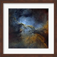 Framed Fighting Dragons Nebula, NGC 6188, in the Constellation Ara