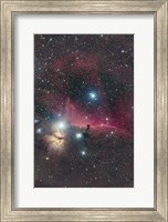Framed Horsehead Nebula and Flame Nebula