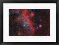 Framed Seagull Nebula, Ic 2177