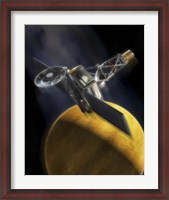 Framed Artist's Concept of the Mariner 2 Space Probe Passing Venus