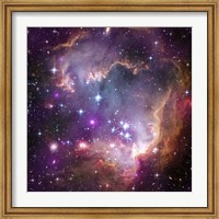 Framed Young Stars in the Small Magellanic Cloud