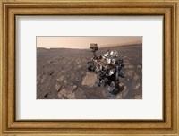 Framed Curiosity's Selfie at the Mary Anning Location On Mars