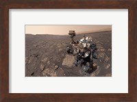 Framed Curiosity's Selfie at the Mary Anning Location On Mars