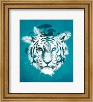 Framed White Tiger