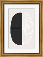 Framed Black and White Oval