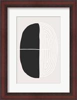Framed Black and White Oval