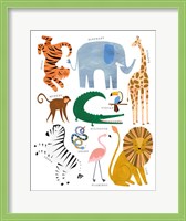 Framed Animal Chart