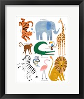 Framed Animal Chart