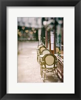 Framed Cafe Chairs on Quiet Village Street