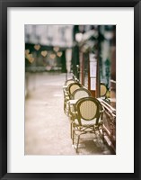 Framed Cafe Chairs on Quiet Village Street