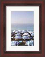 Framed French Riviera Sea Stripes