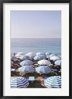 Framed French Riviera Sea Stripes