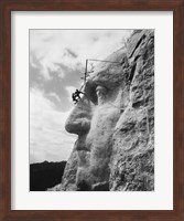 Framed Gutzon Borglum at Mt Rushmore, South Dakota