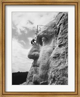 Framed Gutzon Borglum at Mt Rushmore, South Dakota