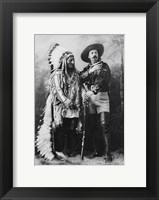 Framed Buffalo Bill and Sitting Bull in 1897