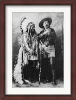 Framed Buffalo Bill and Sitting Bull in 1897