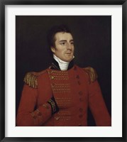 Framed Arthur Wellesley, Duke of Wellington, as a Major General in 1804