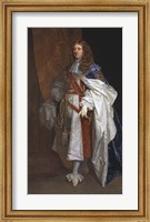Framed Edward Montagu the First Earl of Sandwich, by Sir Peter Lely