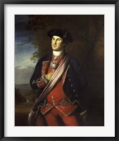 Framed George Washington as a Colonel during The French and Indian War