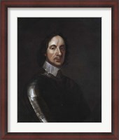 Framed English Military and Political leader Oliver Cromwell