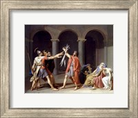 Framed Three ancient Roman Horatii Brothers