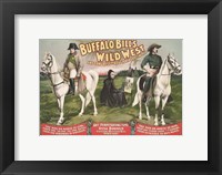 Framed Napoleon Bonaparte and Buffalo Bill on horseback