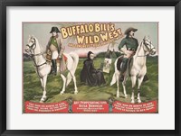 Framed Napoleon Bonaparte and Buffalo Bill on horseback