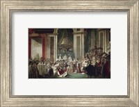Framed Coronation of Emperor Napoleon I and Empress Josephine, Notre Dame Cathedral