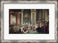 Framed Coronation of Emperor Napoleon I and Empress Josephine, Notre Dame Cathedral
