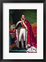 Framed Portrait King William I of the Netherlands