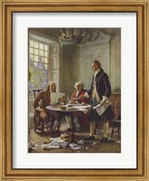 Framed Writing of the Declaration of Independence
